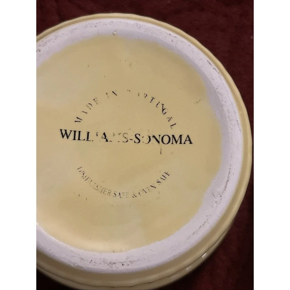Williams-Sonoma‎ Made In Portugal Ribbed Small Ramekins Soufflé Dishes Set Of 2